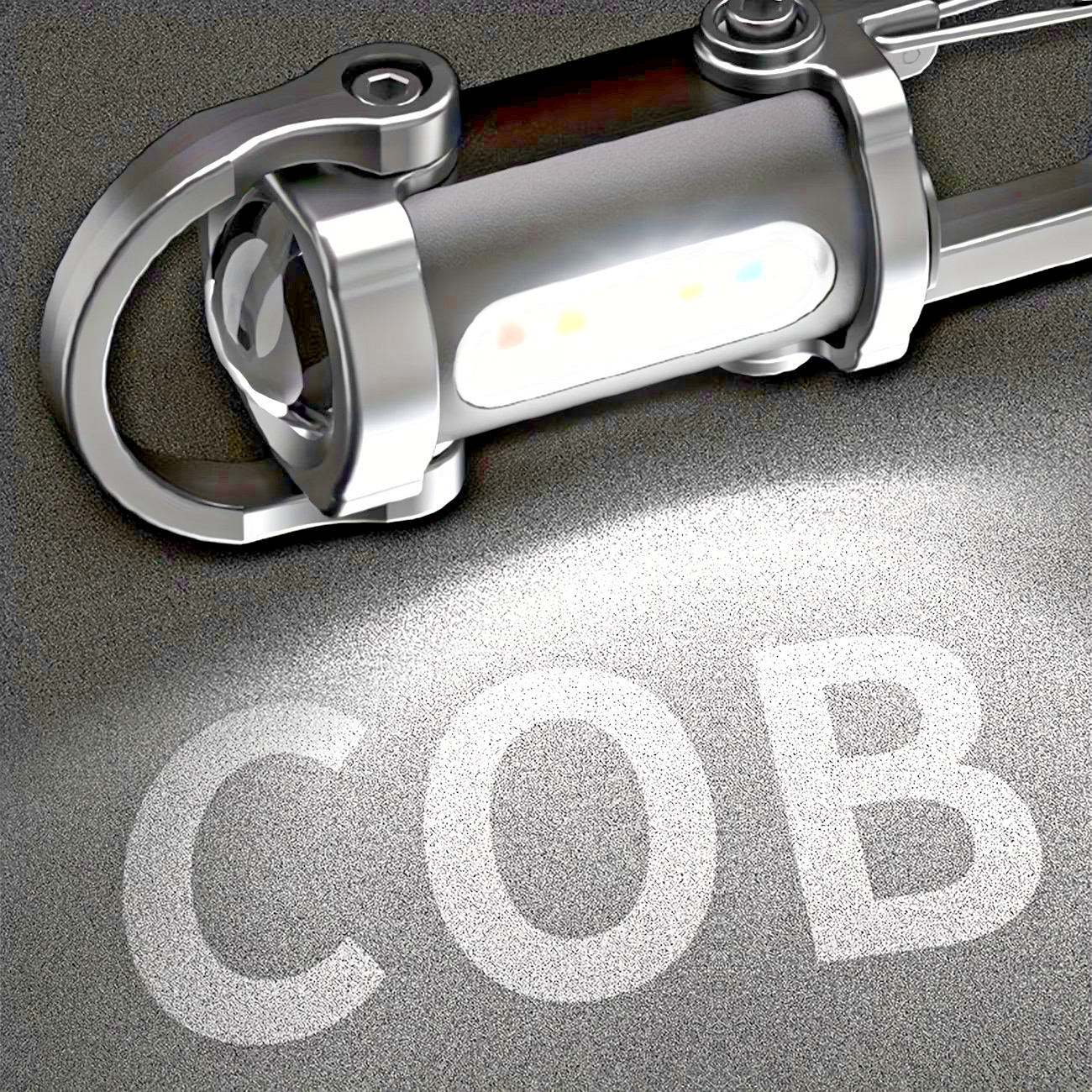 2 X Rechargeable Multi-Mode Mini Keychain Flashlight, 300LM LED work light