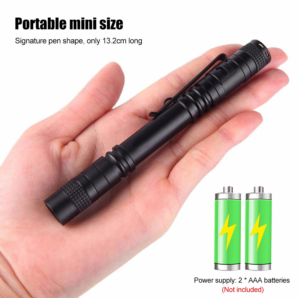 1-5X UV Flashlight Light Penlight 395nm Black Light Portable Ultra Violet Pocket