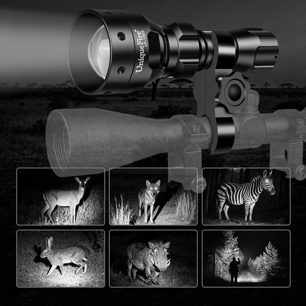 1503 850Nm IR Illuminator Flashlight Lights for Night Vision 50MM Lens Zoomable