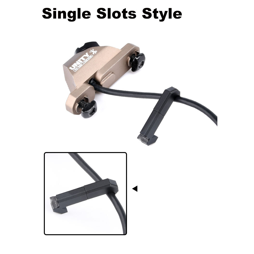 WADSN Metal Cable Management System Wire Slots for 20mm Picatinny Light Switch