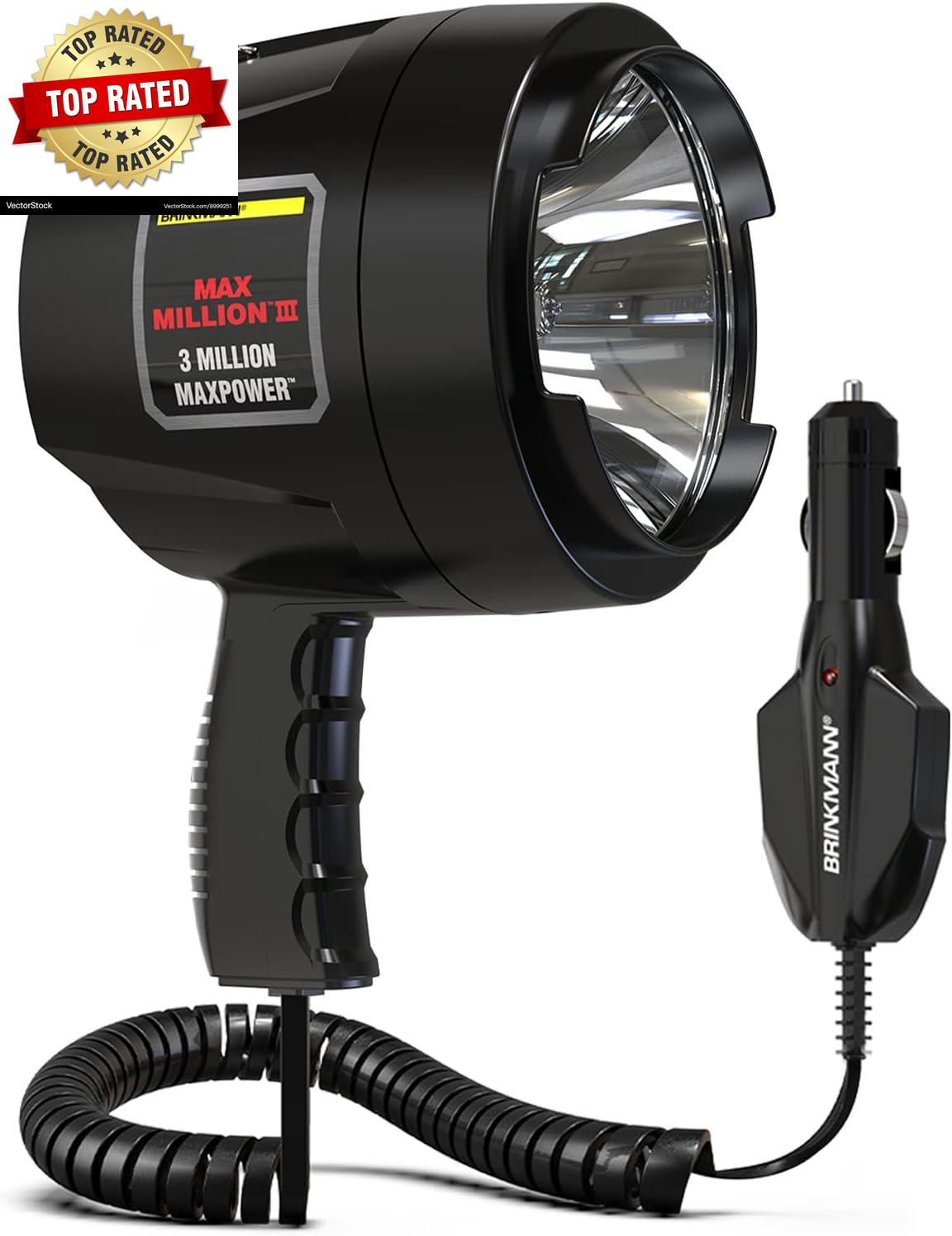 800-2301-0 Max Million III with 12V DC Charger Halogen Bulb Spotlight