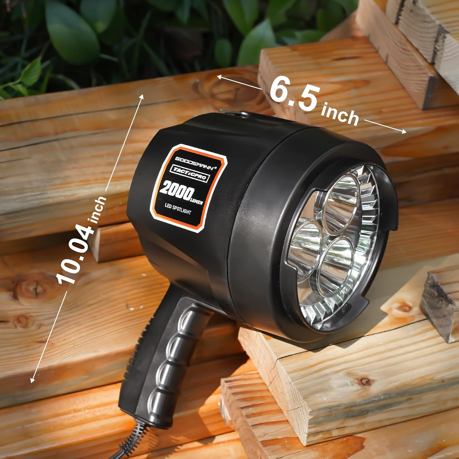 Spotlight 12 Volt Spotlight Led up to 2000 Lumen Boat Handheld Spotlight Corded