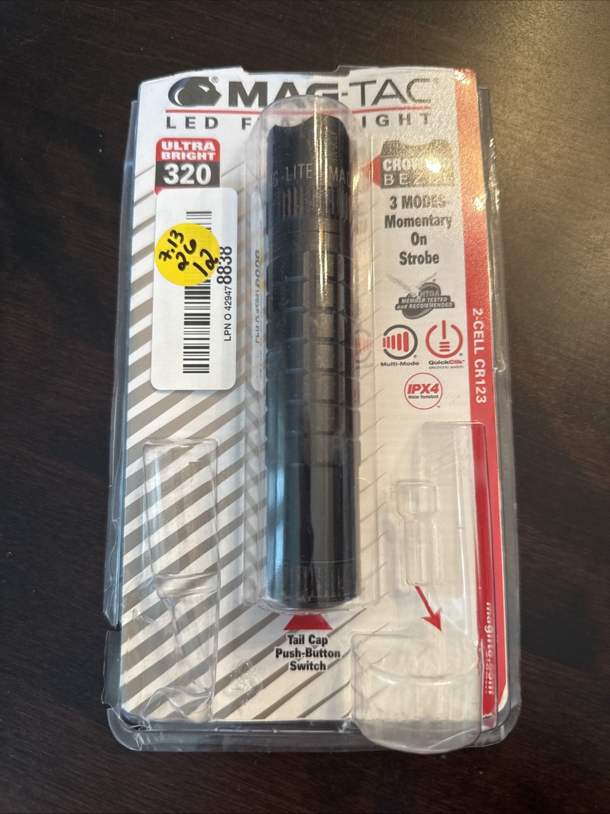 MAG-TAC LED Flashlight Open As Is PreOwned