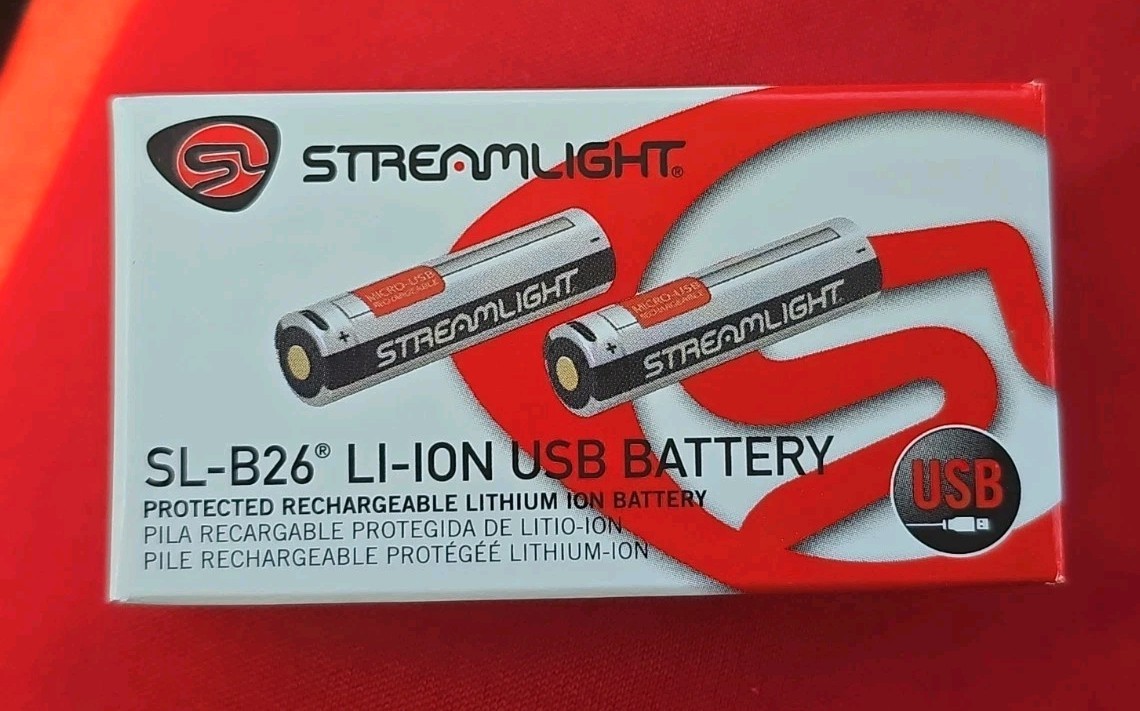 Streamlight 22102 22104 SL-B26 USB-C Battery Pack 2-Pack