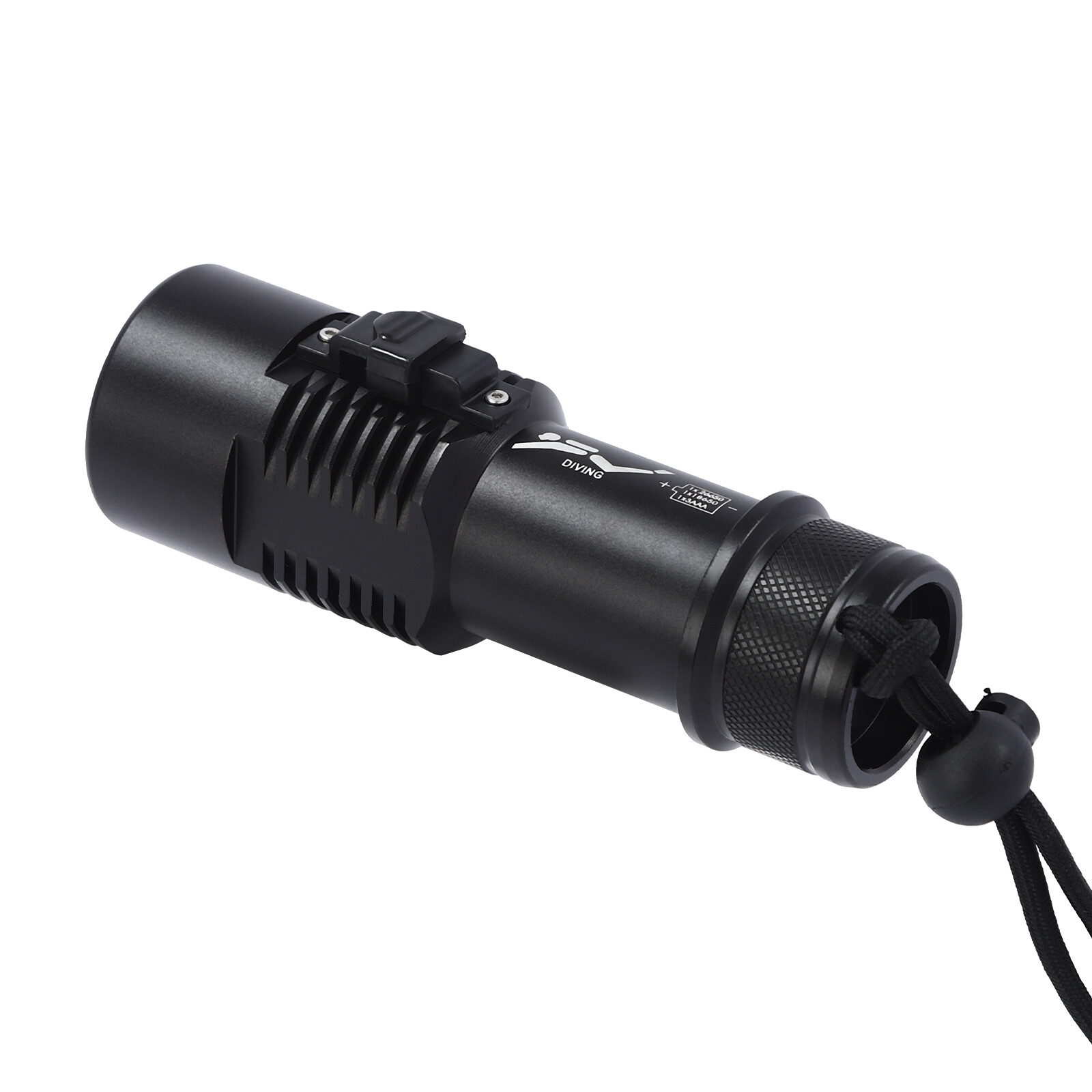 P70 LED Dive Light Waterproof Dual Color Submersible Torch 100m