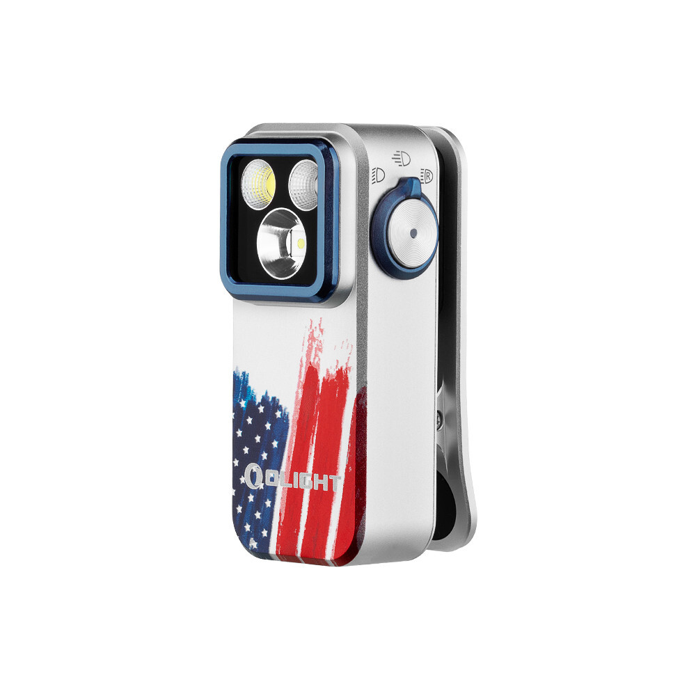 Olight Oclip Pro Stars & Stripes Edition 500 Lumens Clip on Flashlight