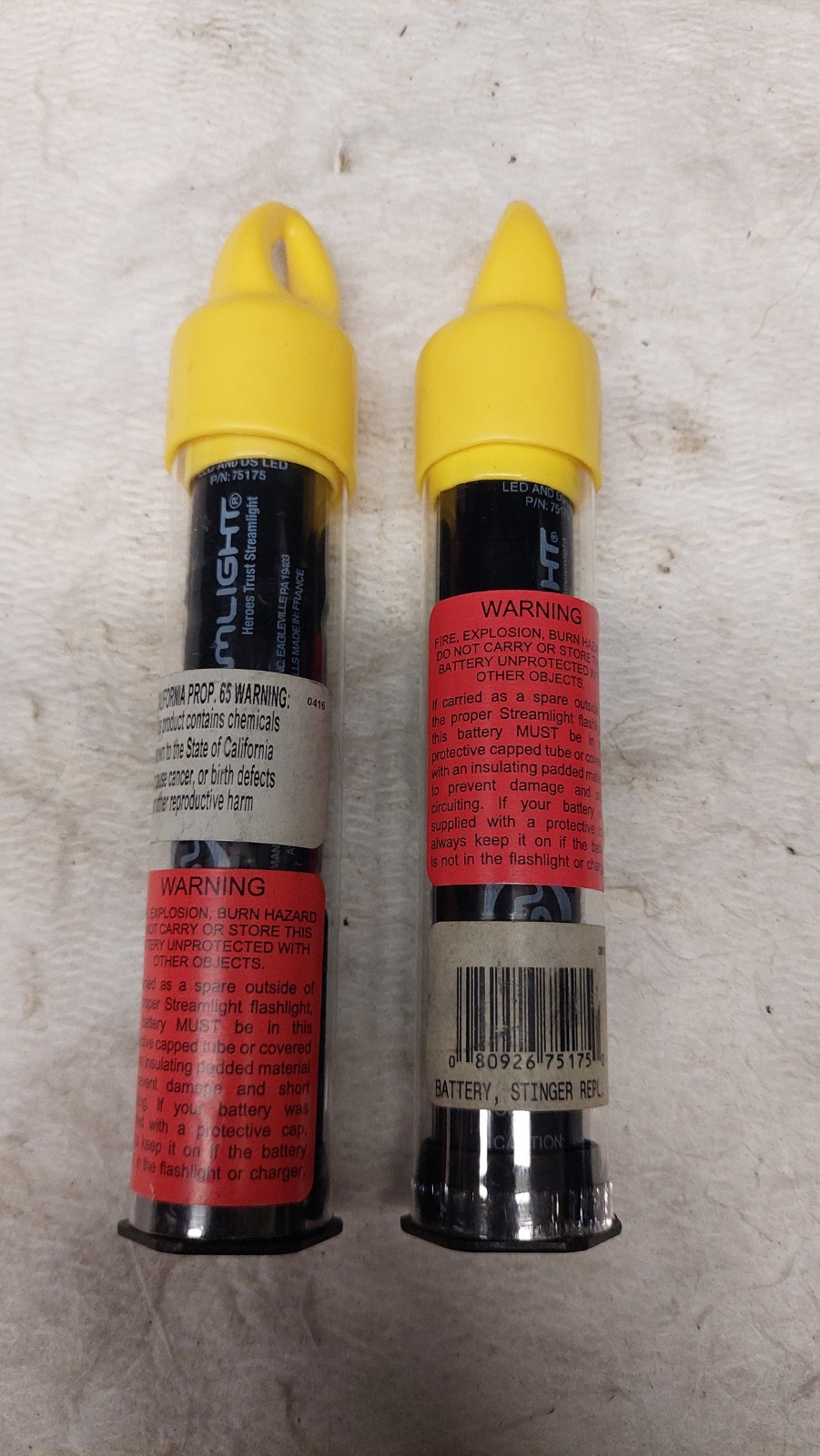 2 Streamlight 75375 NIMH Stinger Rechargeable Battery 75175 Genuine OEM