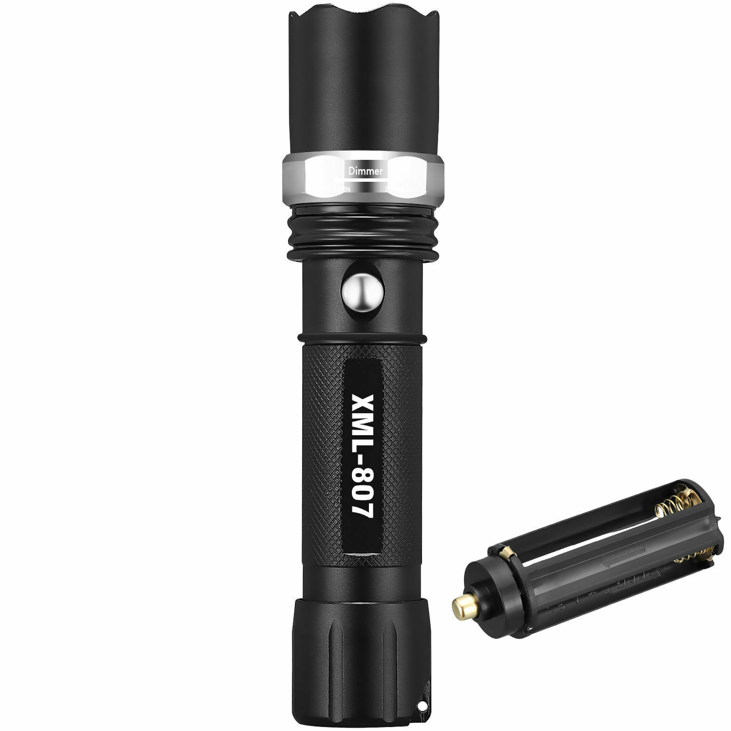 Super-Bright Tactical Flashlight 5 Modes Zoomable 3-Pack