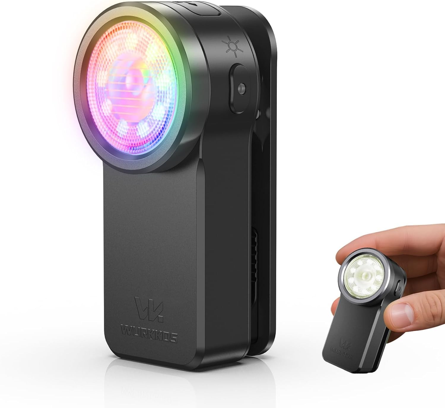 Wurkkos HD03 EDC Flashlight Rechargeable Clip-on Light, 680Lumens Mini Pocket Fl