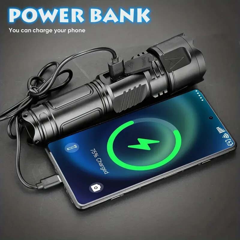 2000000 Lumens Lamparas De Mano Recargables Led Linternas Alta Potencia Potente