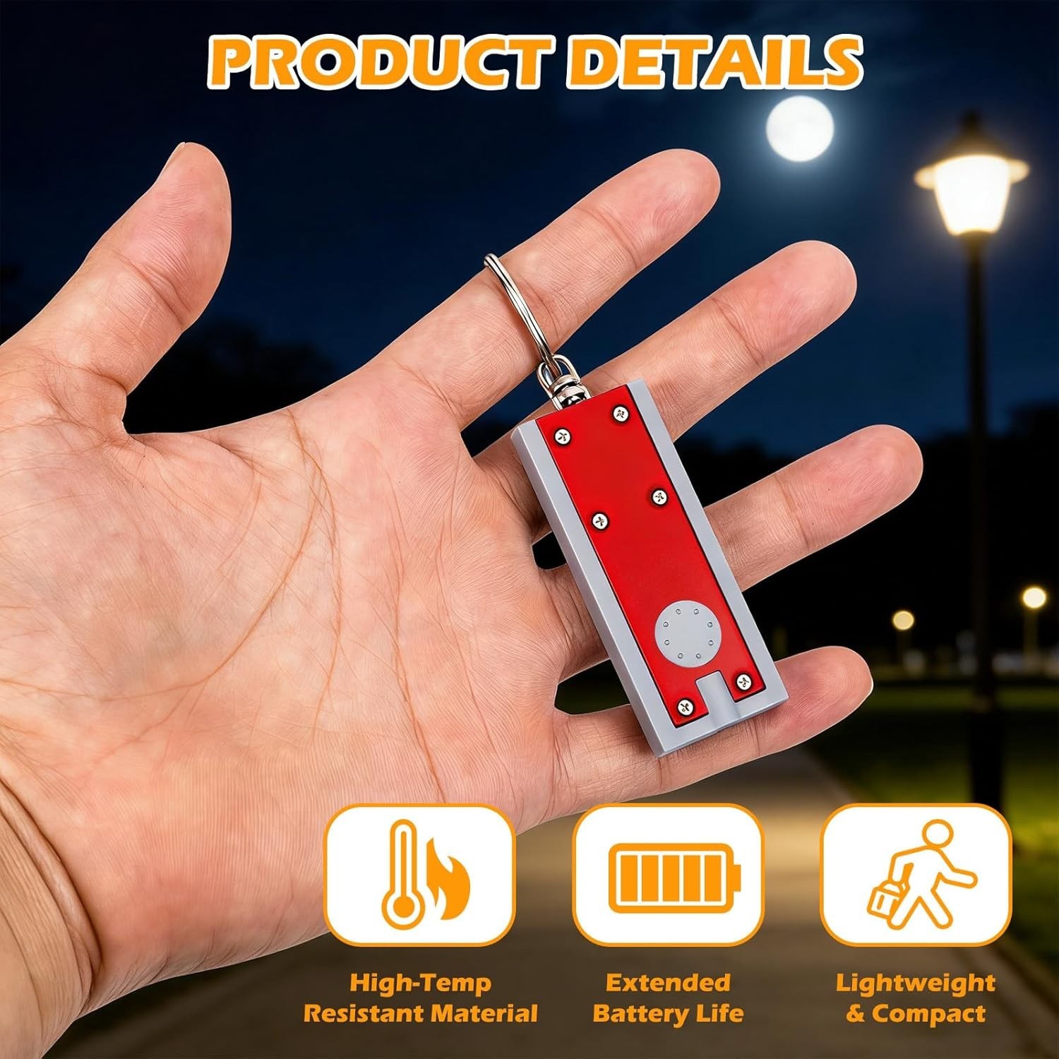 24 PCS Mini Keychain Flashlights Bulk, Powerful LED Metal Carabiner Clip Lights,