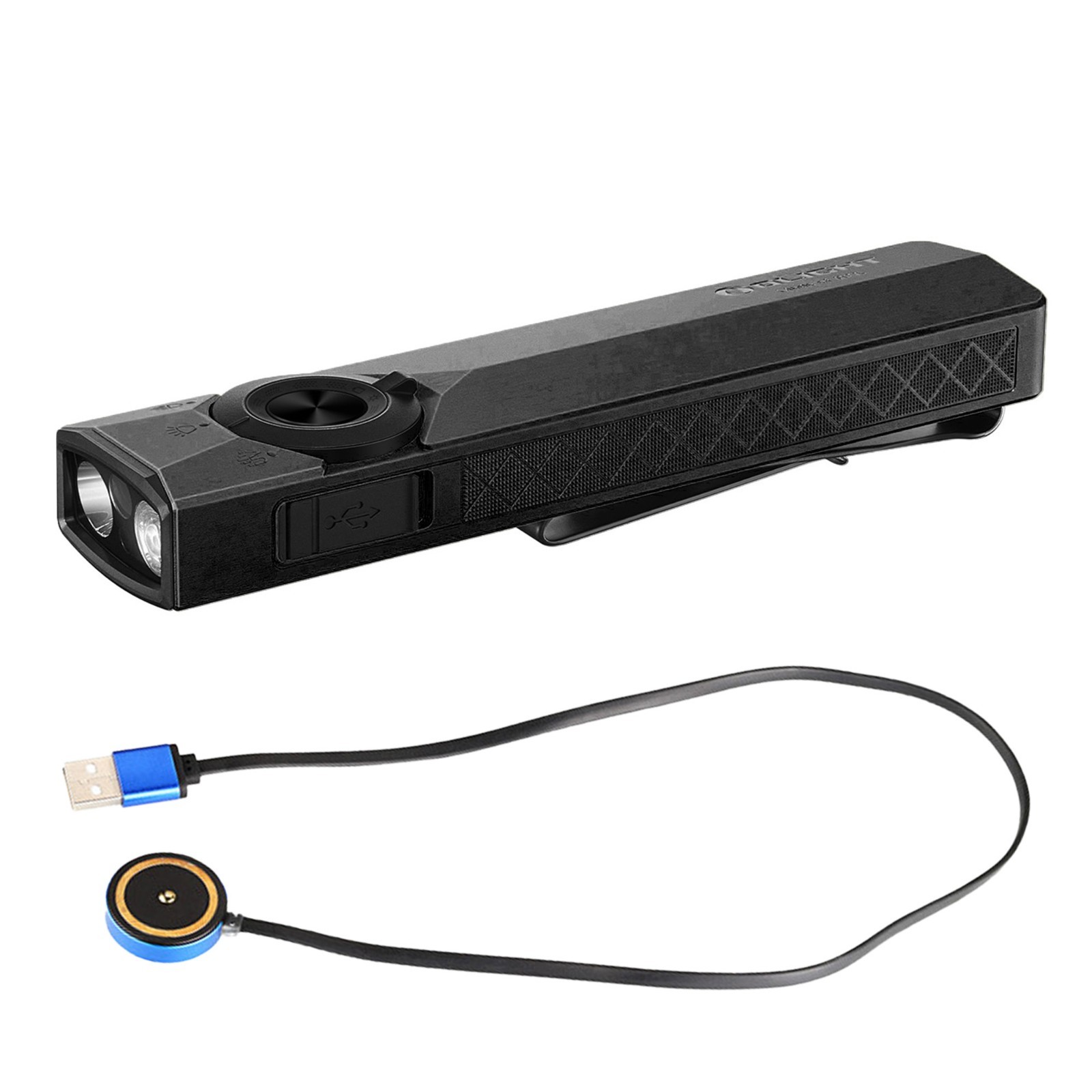 Olight ArkPro Ultra 1700 Lumen EDC Flashlight with UV Light & Green Laser -Black