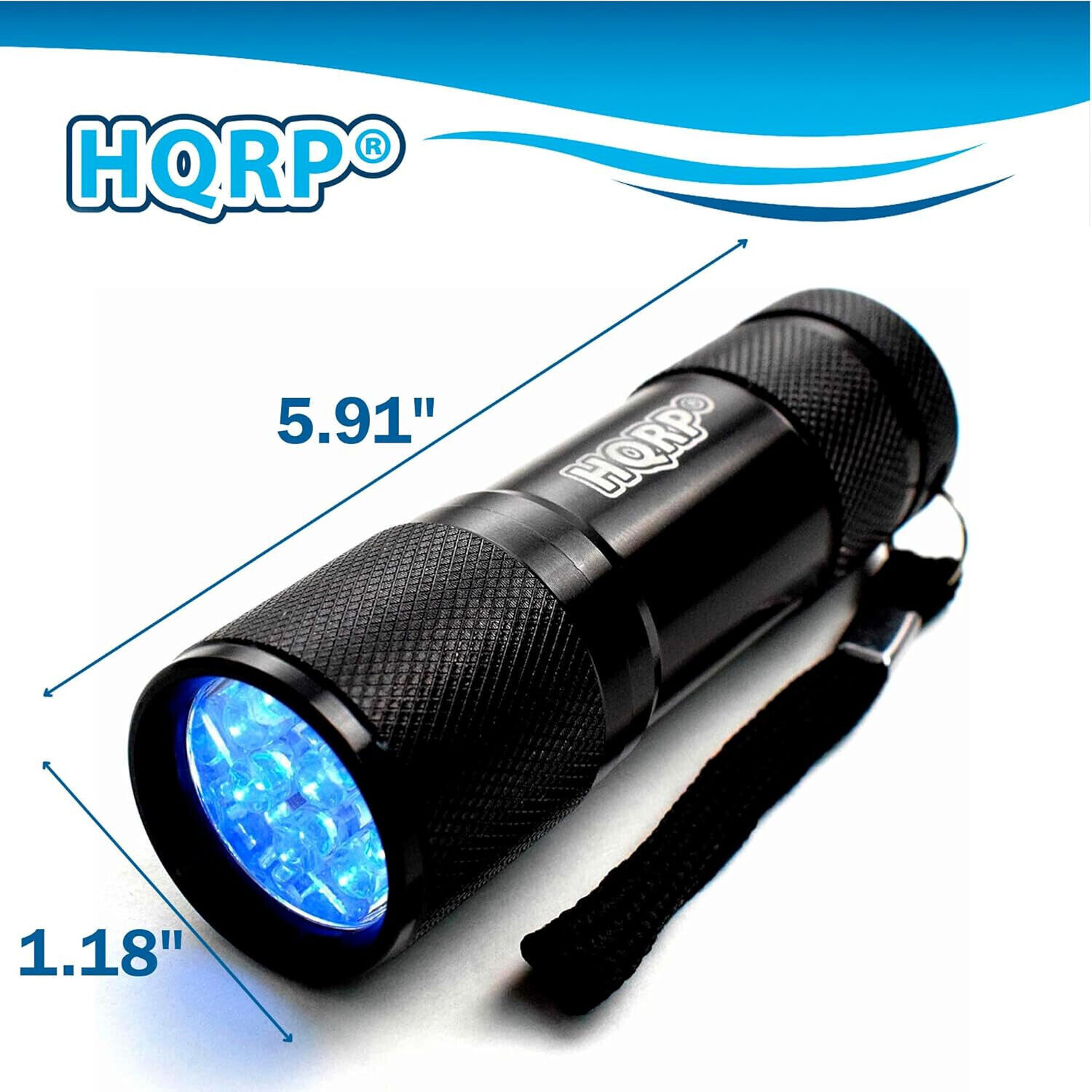 HQRP UV 365nM LED Ultra Violet Black Light Vaseline Uranium Glass Detector
