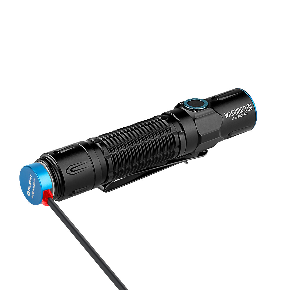 *NEW* Olight Warrior 3S Tactical Flashlight BLACK Waterproof, 2300 Lumens, 300m