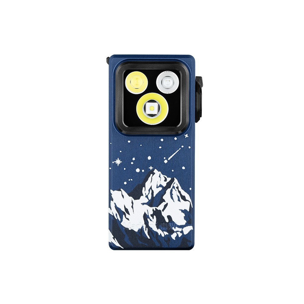 Olight Oclip Ultra Snowy Summit Clip-On Light w/Flood, Spot, & UV Modes, 530 Lum