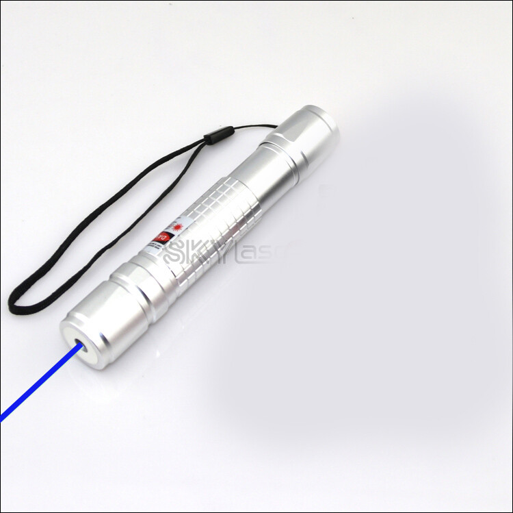 1mw Adjustable Focus Blue Light Pen Visible Beam Light Flashlight 450nm