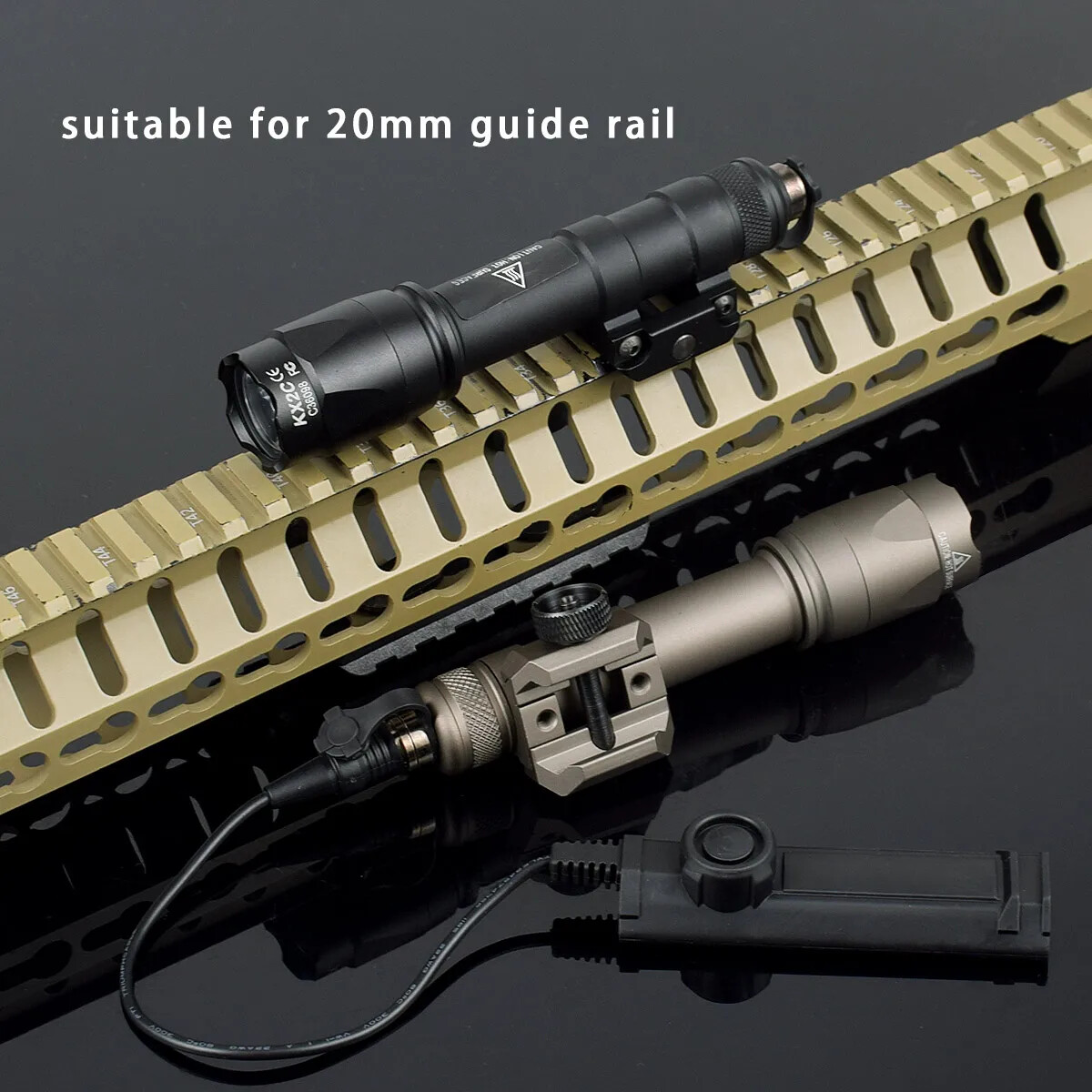 Light M600 M600B M600C Dual Pressure Switch Airsoft AR15 Flashlight