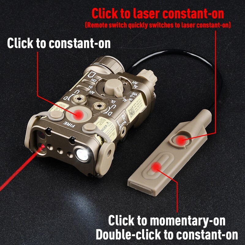 WADSN NGAL LA23 RED GREEN & IR Laser + Illuminator Metal Housing Free Shipping