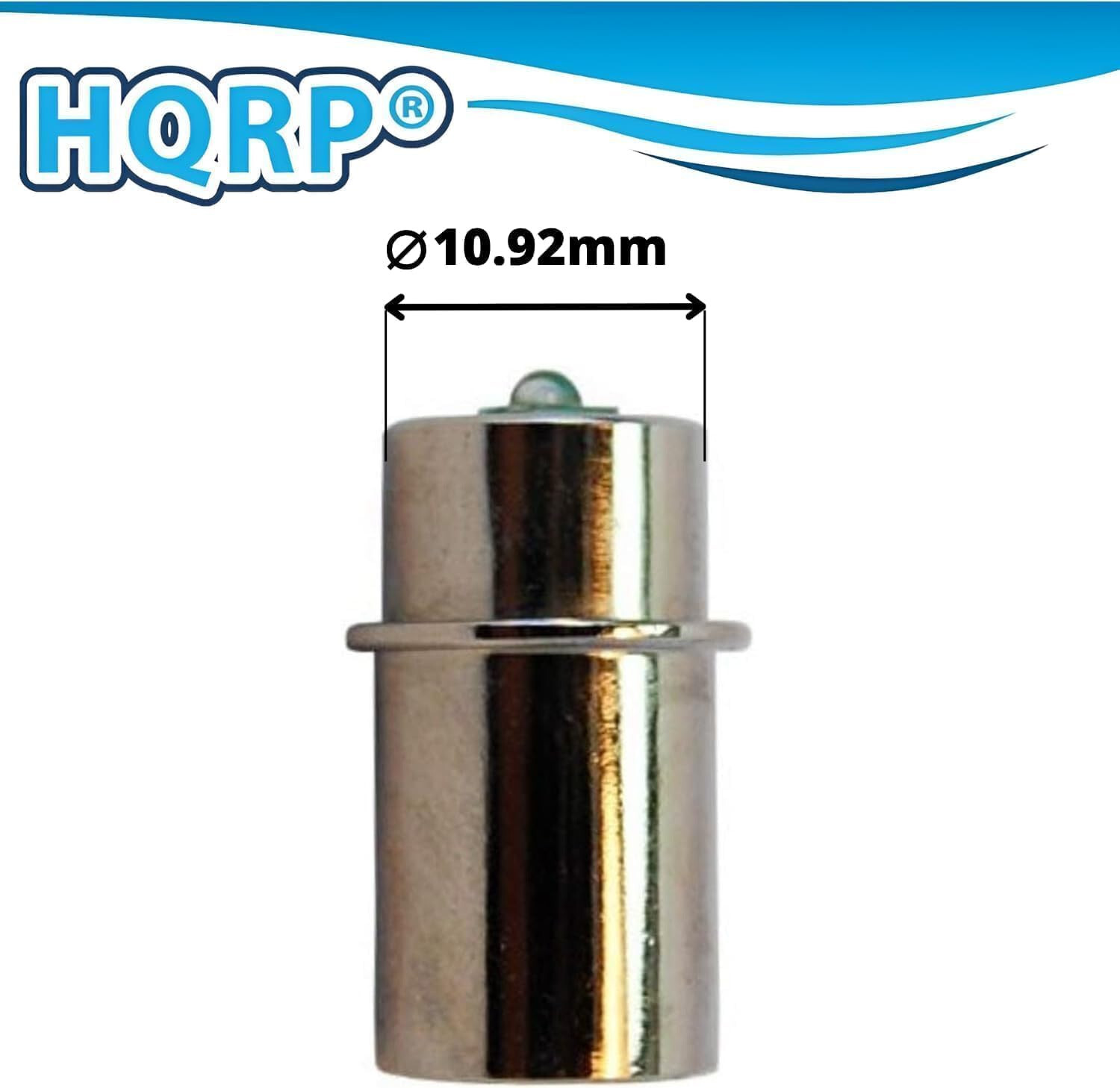HQRP Glass Lens and 3W LED Bulb for Maglite 3-4-5-6 D/C Cell Torch Flashlights