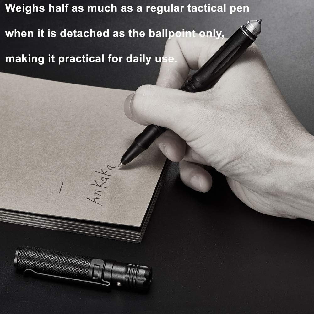 6 in 1 Tactical Pen Self Defense LED Flashlight Multi Tool Screwdriver Gift Set