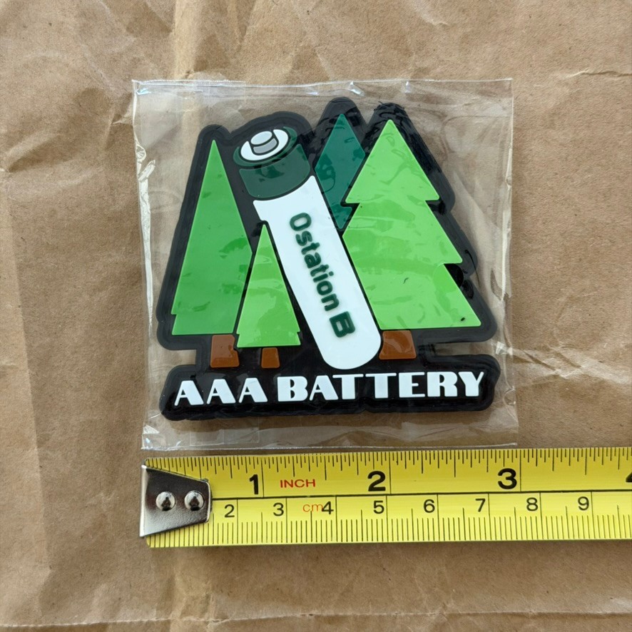 Olight Ostation “AAA battery” silicone Patch, 2.75″ x 2.5″, NEW
