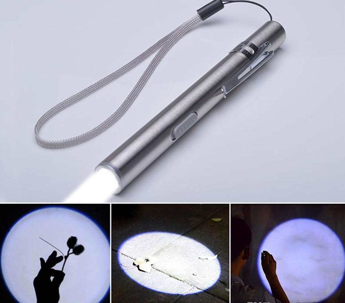 (1-2-3-5 PACK) TACTICAL STAINLESS STEEL RECHARGEABLE Micro USB LED flashlight