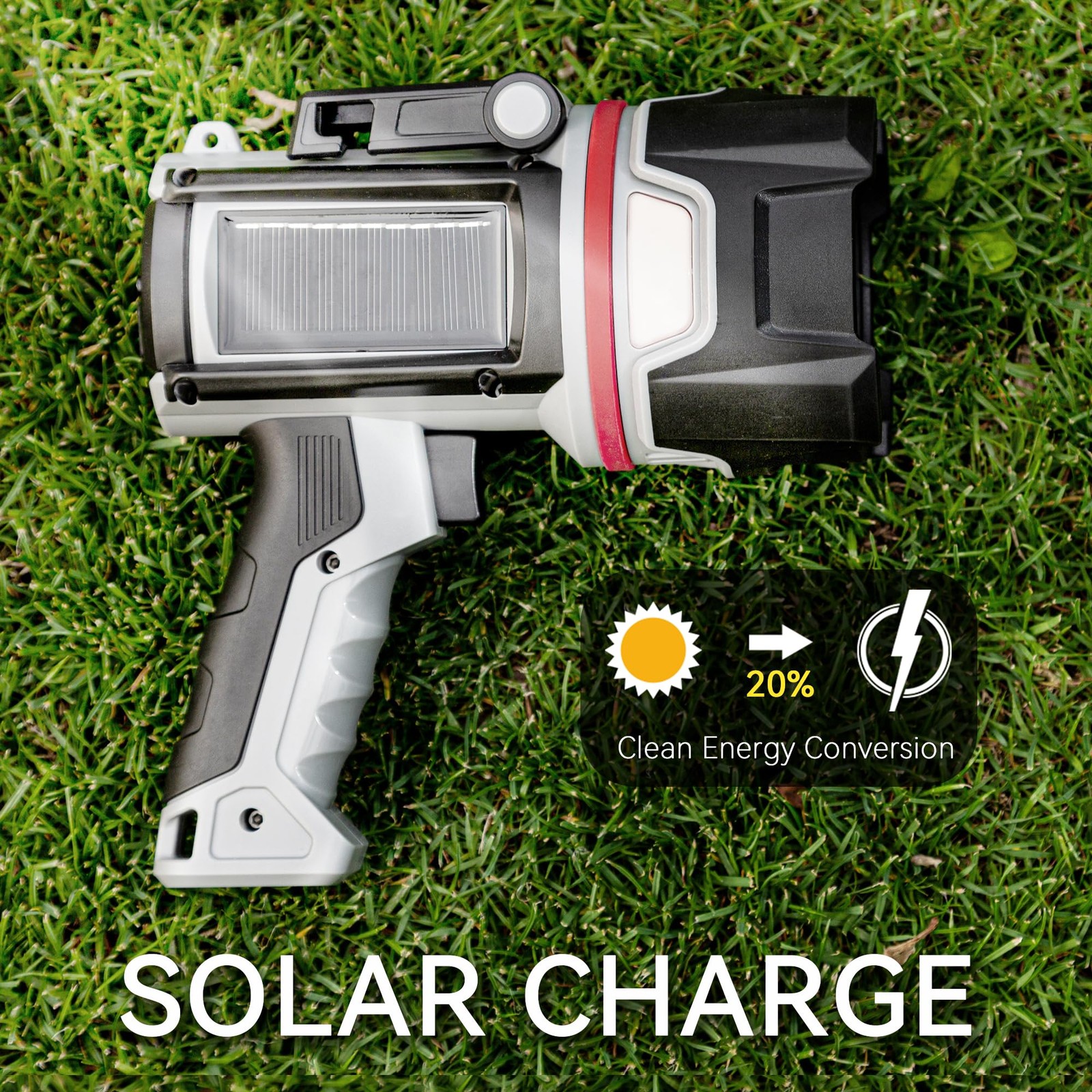 Rechargeable 3~LED Spotlight Flashlight, Super Bright Handheld Spot Light