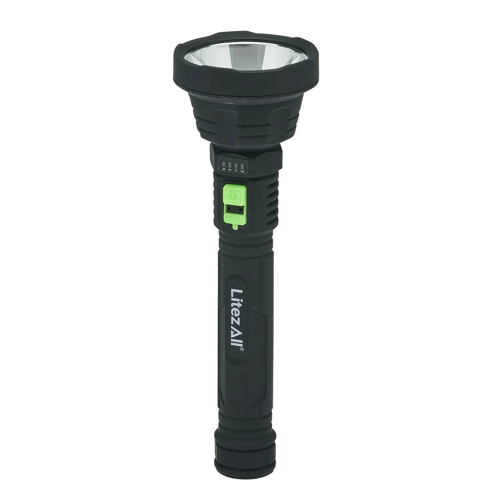 New！LitezAll Rechargeable ULTAC2 1000 Lumen LED Flashlight with Battery Meter