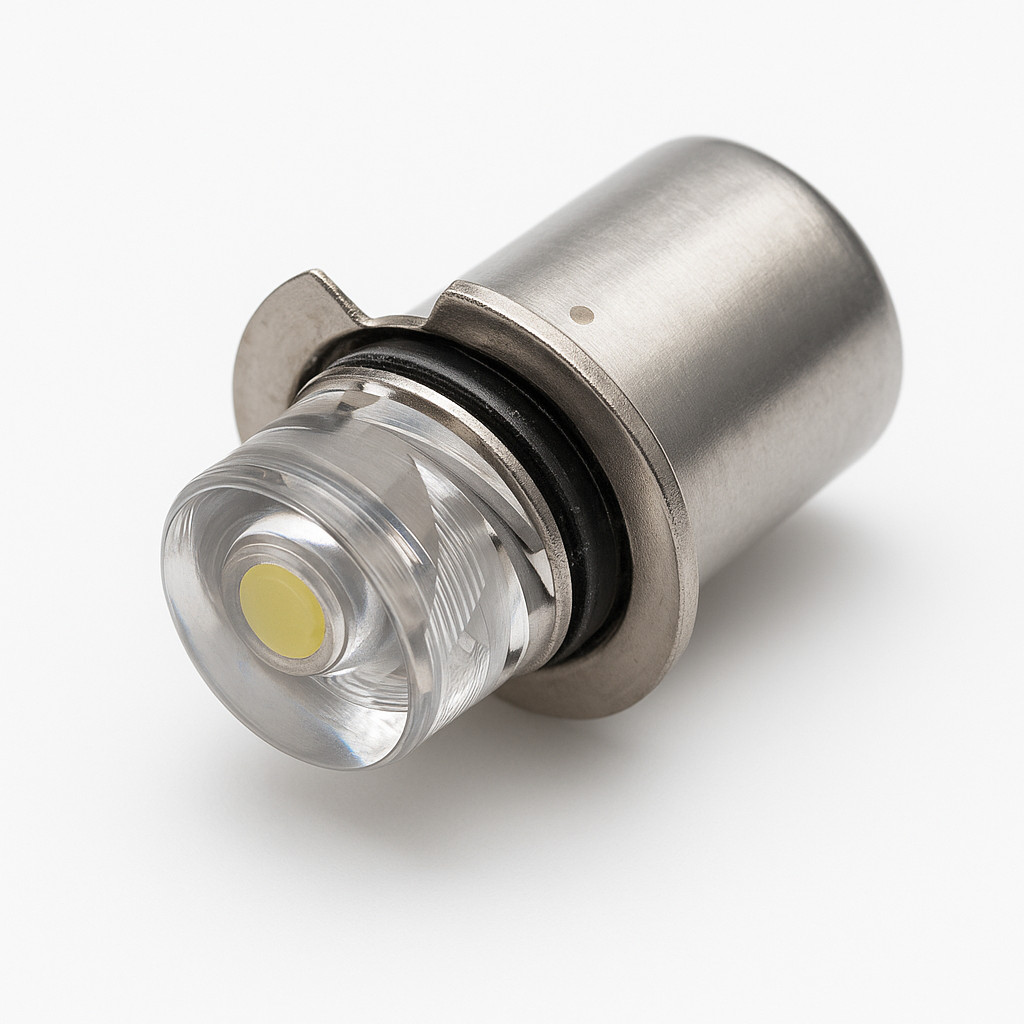 P13, 5 Replacement LED 2V 3V 3,2 Volt Torch Bulb Lamp Light White Cold