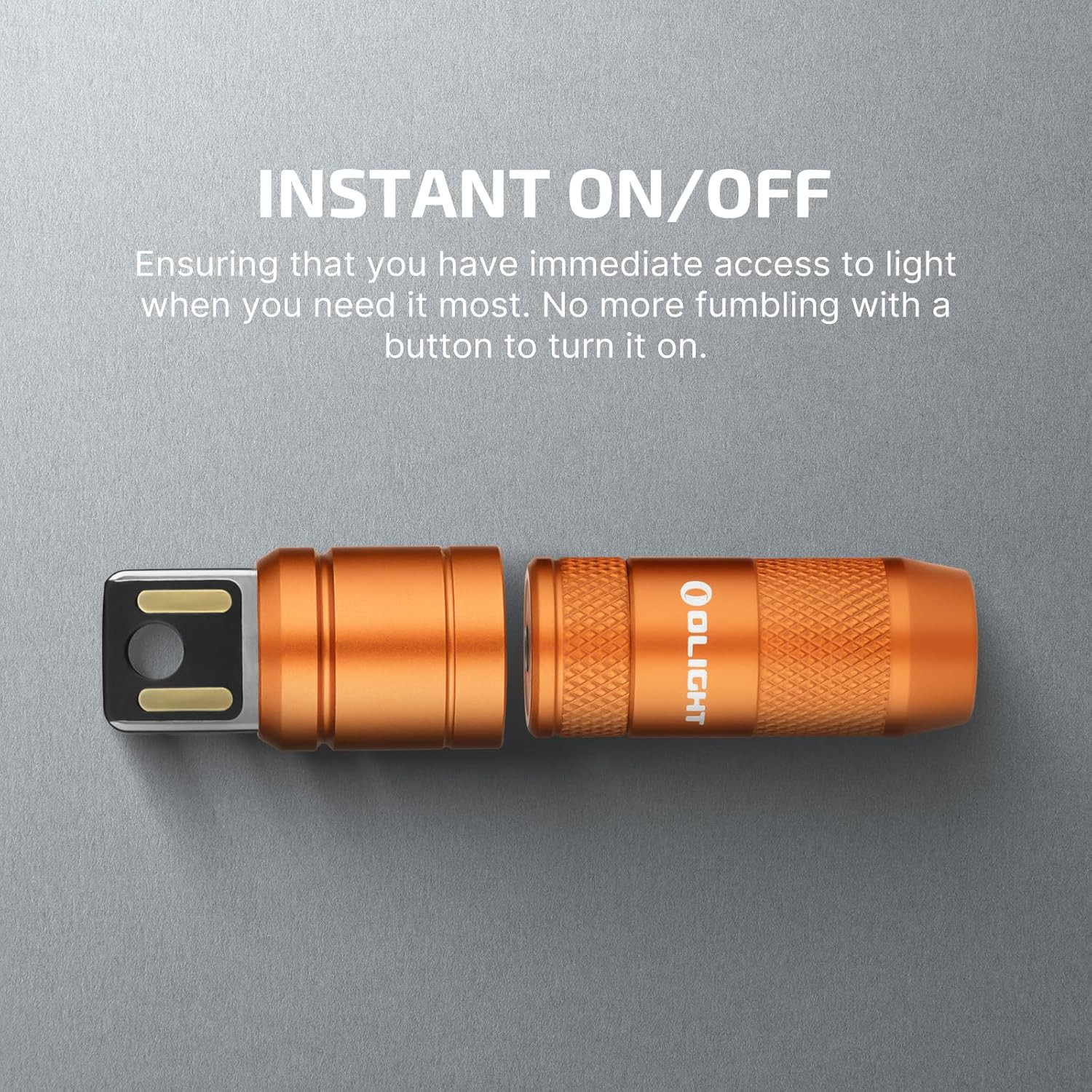 IMINI 2 EDC Rechargeable Keychain Flashlight, 50 Lumens Compact and Portable Min