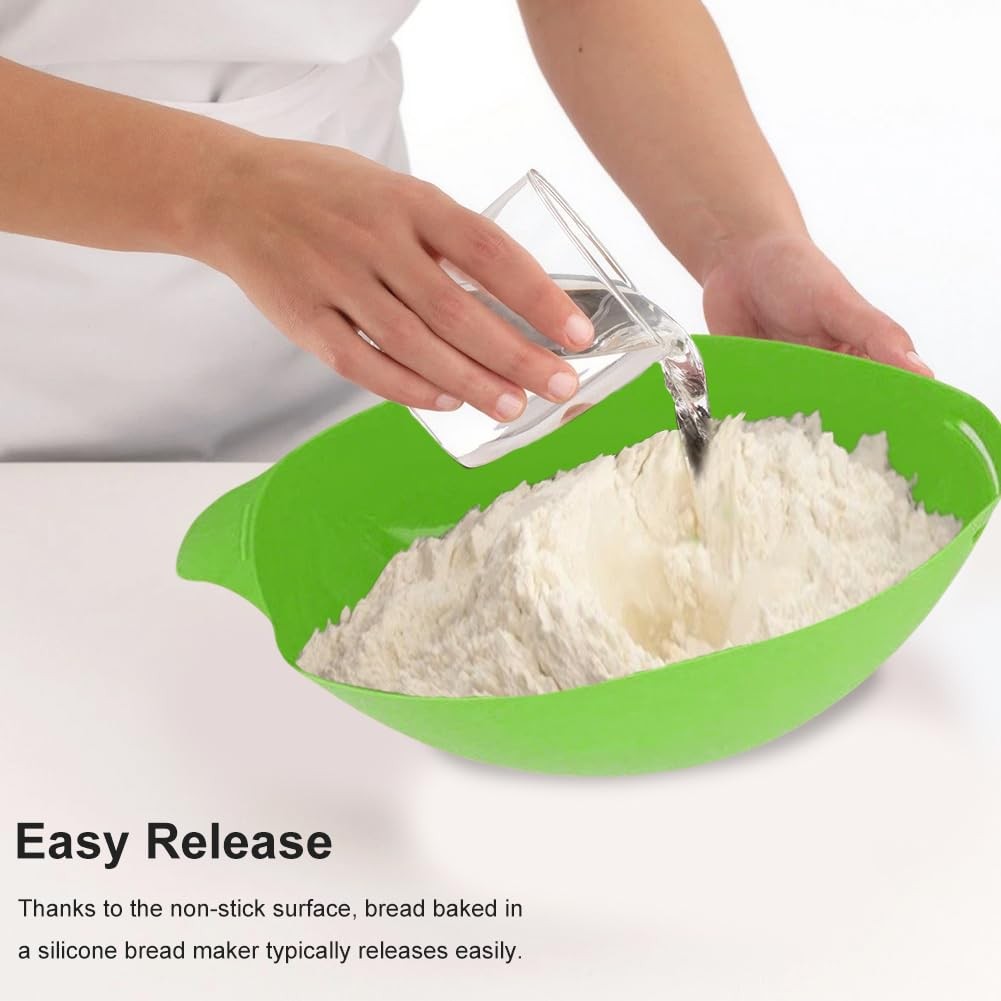 XIHUADOU Silicone Loaf Pan, Non-Stick Bread 12.20 x 5.04 x 5.71 inch, Green