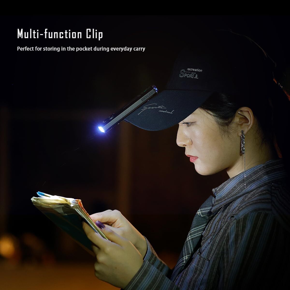 IMALENT GR35 LED Flashlight UV Laser Strobe Light Rechargeable Pocket Light