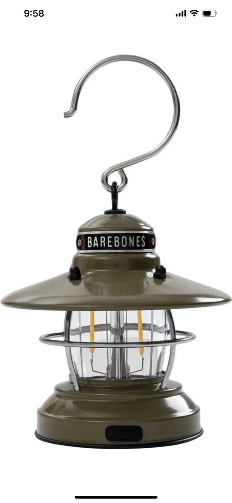 Barebones Living Edison Mini Powder Coated Lantern Weather Resistant – LIV-293