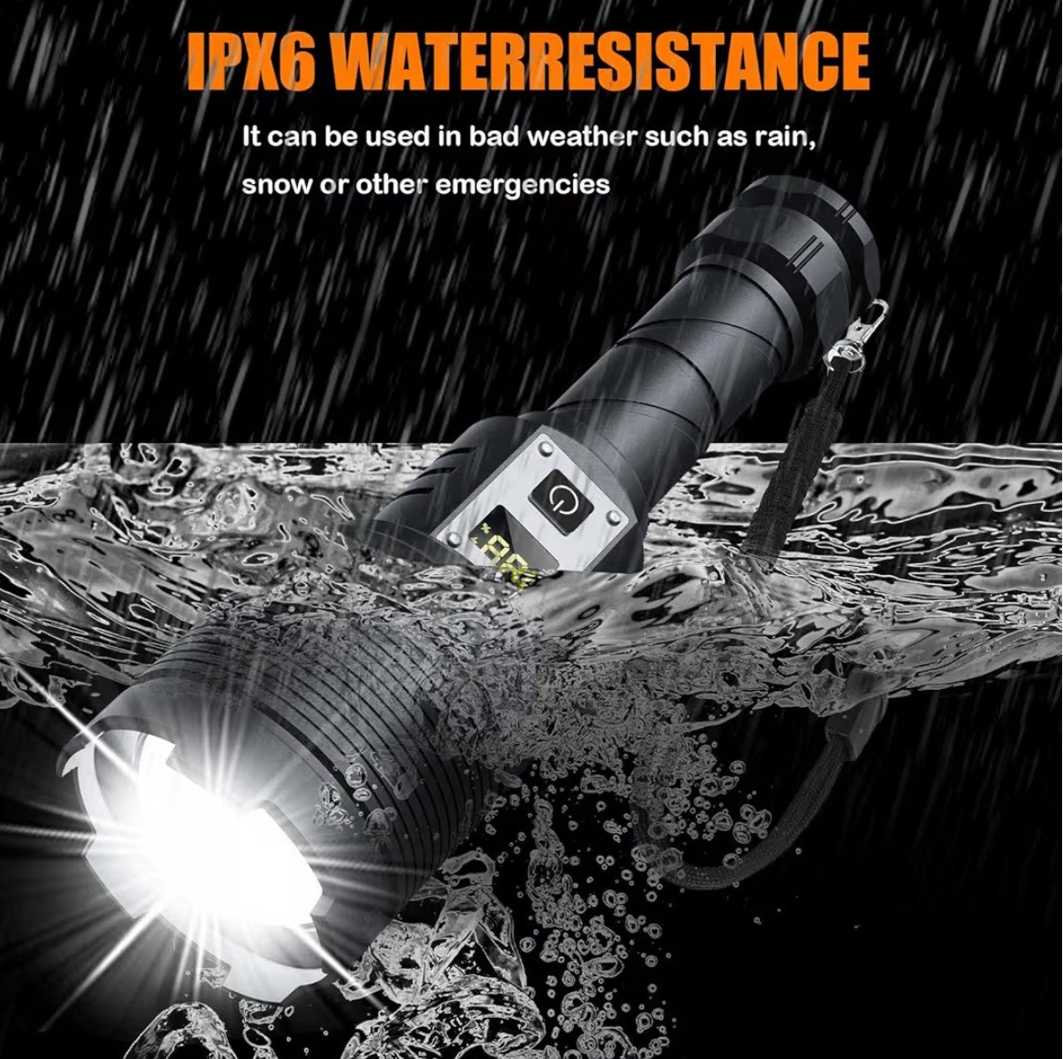 Rechargeable Flashlights MAX 200000 High Lumen