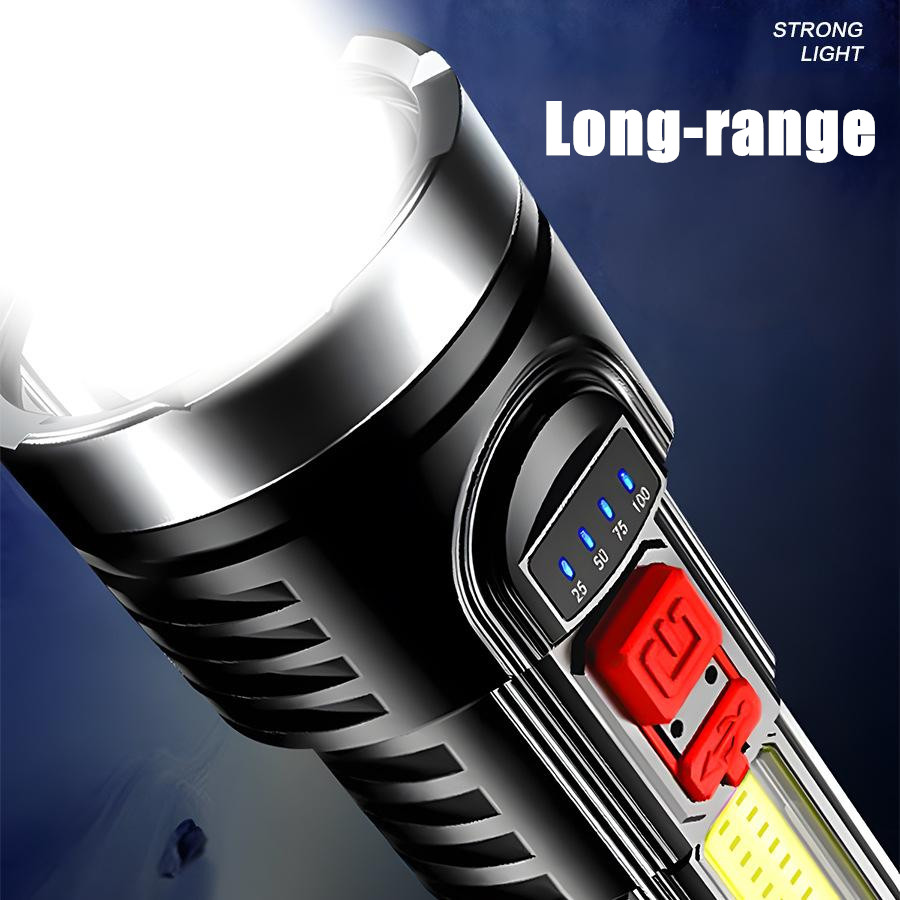 2X 350000000 Lumens Super Bright LED Tactical Flashlight Rechargeable Work Torch