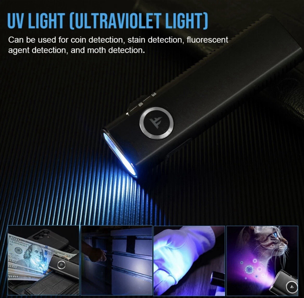 Trustfire MINIX3 Rechargeable LED Flashlight 1050LM Magnetic Red light & Pointer