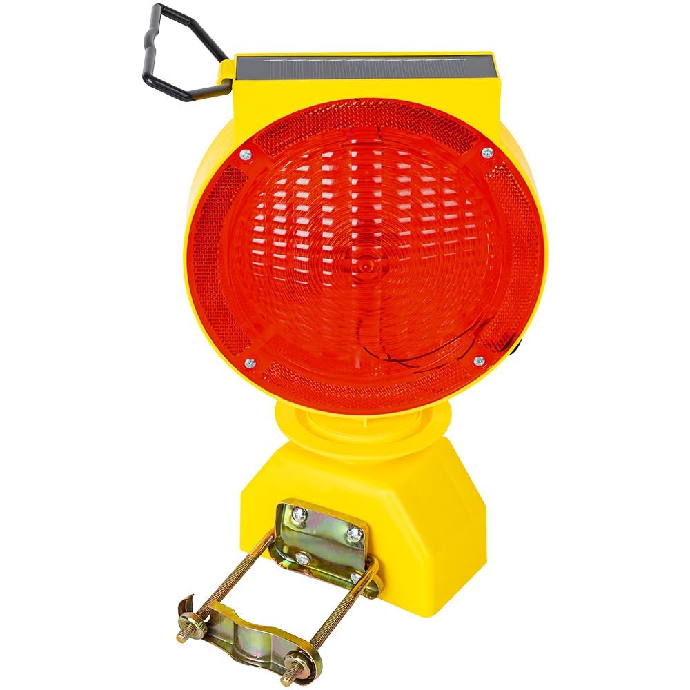 Solar Industrial Warning Lights,Wireless Waterproof Rechargeable Safety Barri…