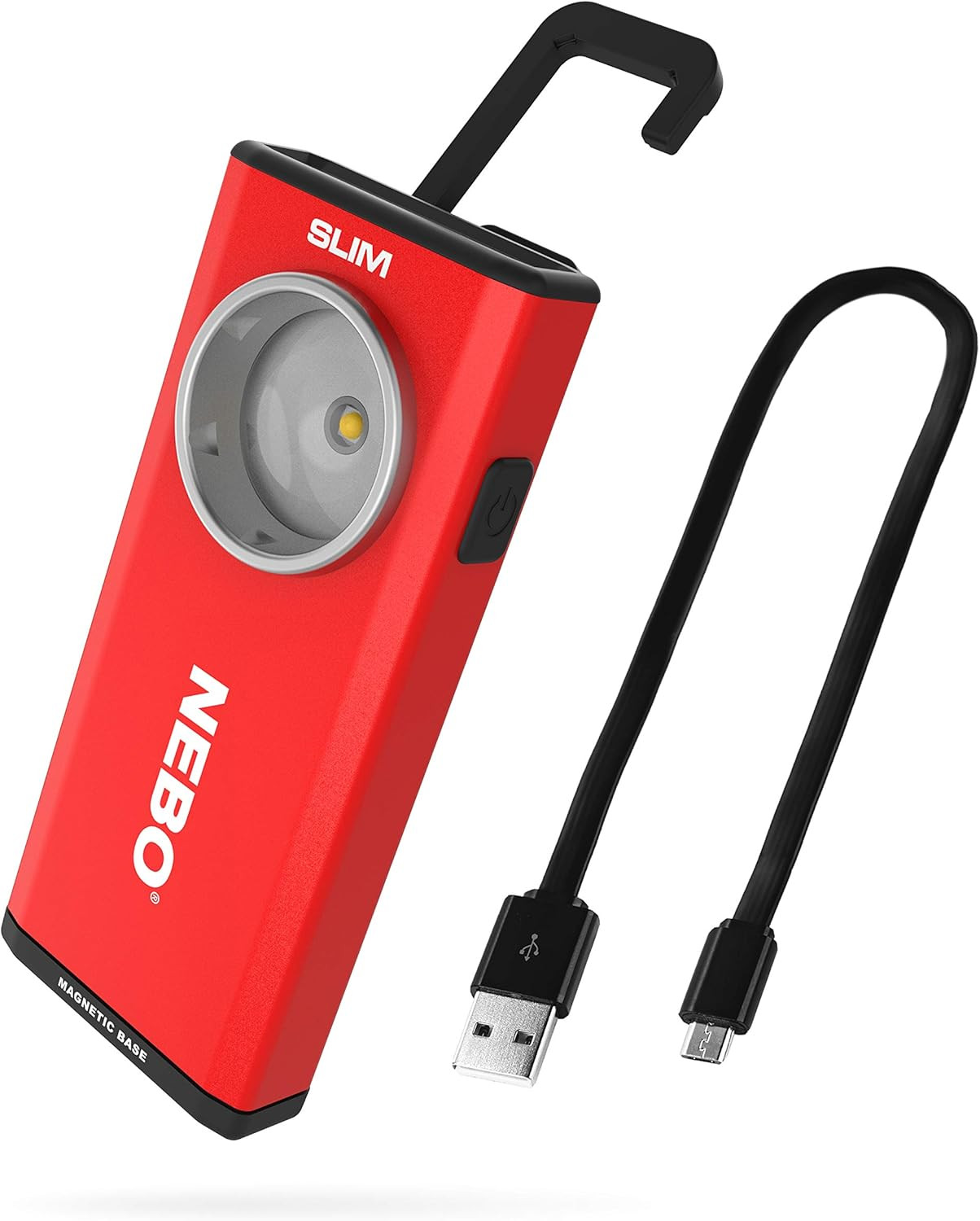 Slim Pocket Flashlight | 500 Lumens, Rechargeable Mini EDC Work Light, Magnetic