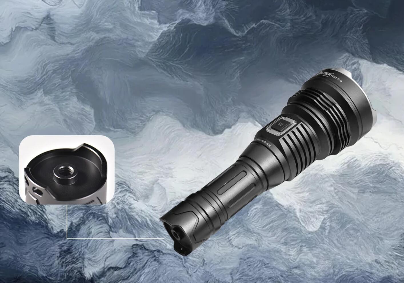 WUBEN USB Type C Rechargeable Tactical Flashlight 3600 Lumen LED 500 Meter