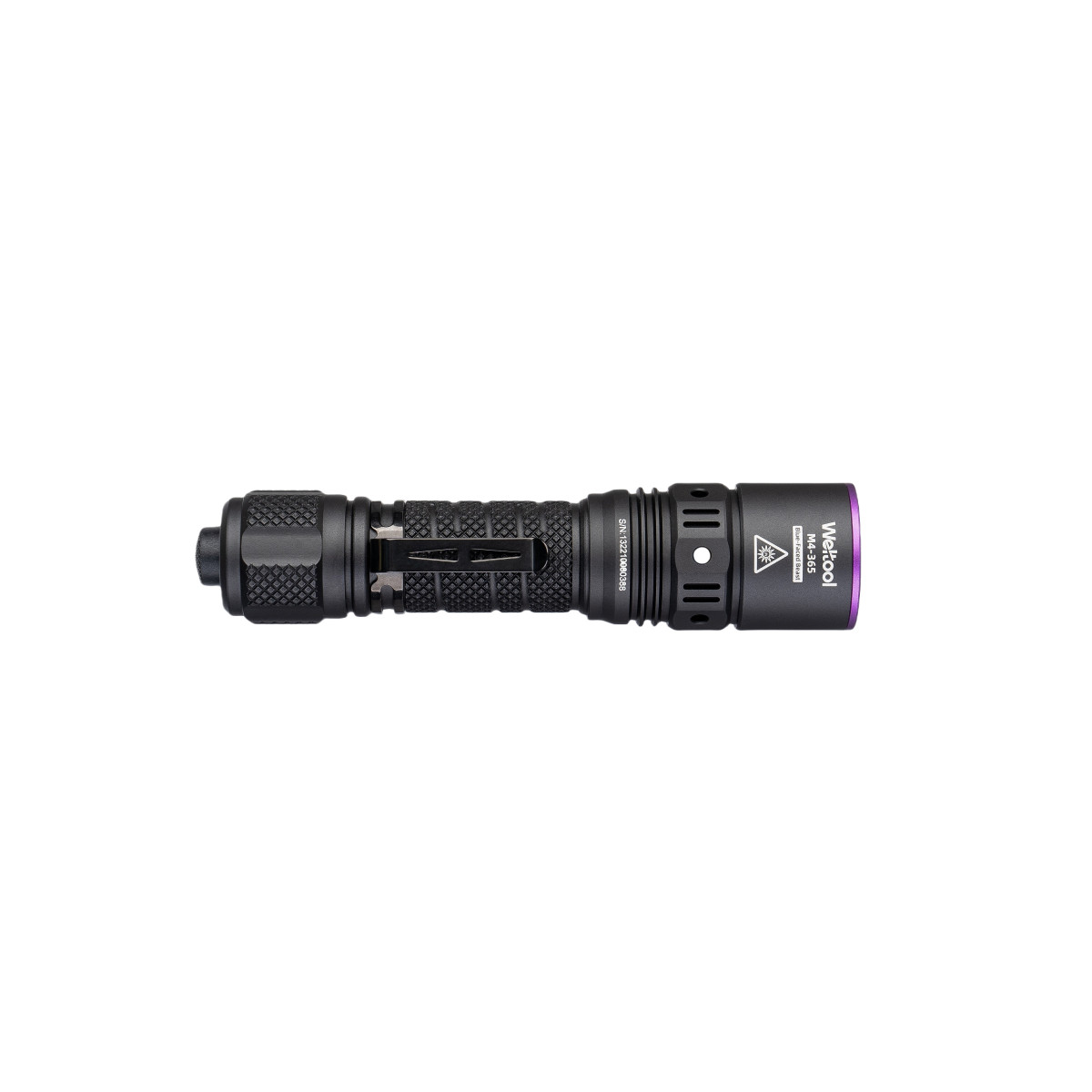 Weltool M4-365 “Blue-faced Beast” UV flashlight Torch 21700 Battery