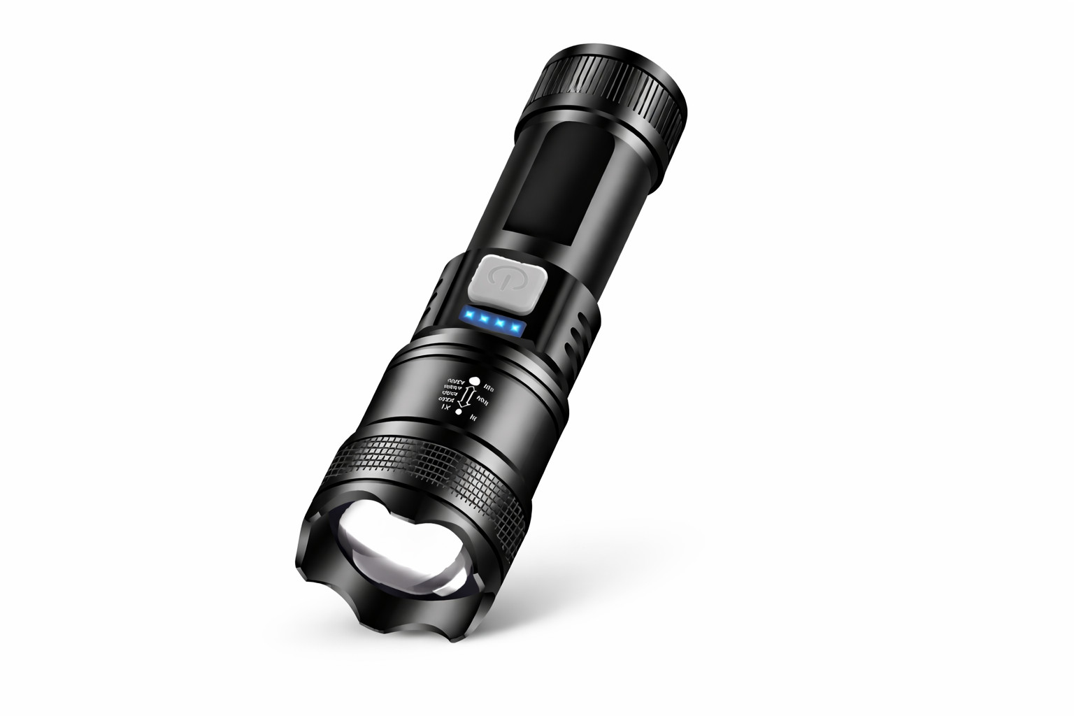 2Pack Rechargeable LED Flashlight Super BrightZoom Waterproof Tactical LongRange
