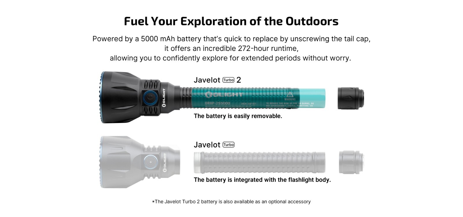Olight Javelot Turbo 2 OD Green 1500M Long Range Flashlight, 1800 Lumens