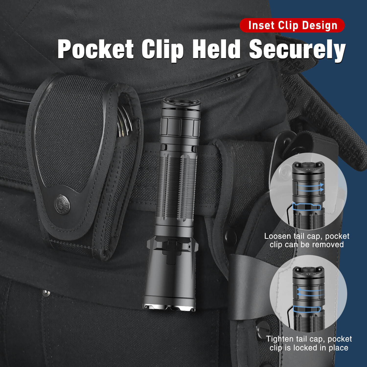 Klarus XT11GT PRO 2200 lumens 320 Meter Police Military Tactical Flashlight