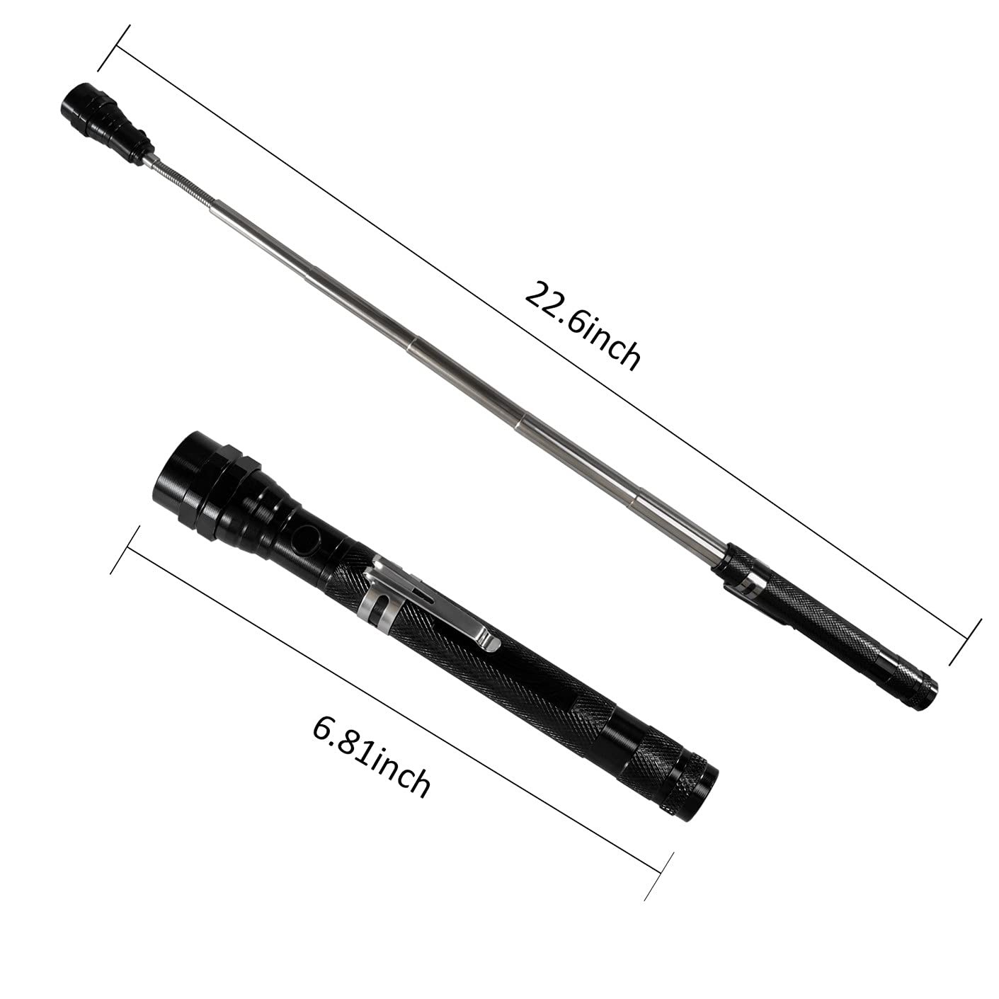 Magnetic Flashlight Telescoping Pickup Tool for Men Dad Gifts