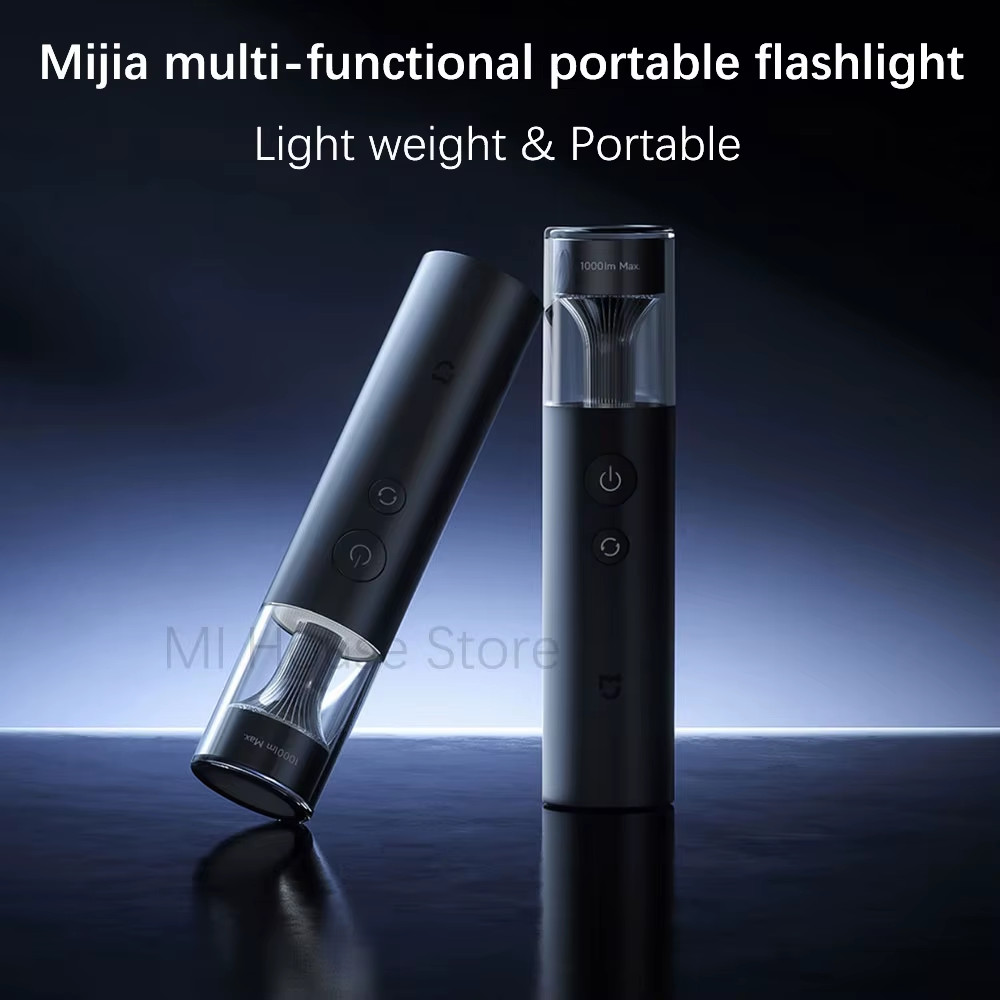 Flashlight Multi Functional 4In1 Rechargeable 3100Mah 1000 Lumen IP65 Waterproof
