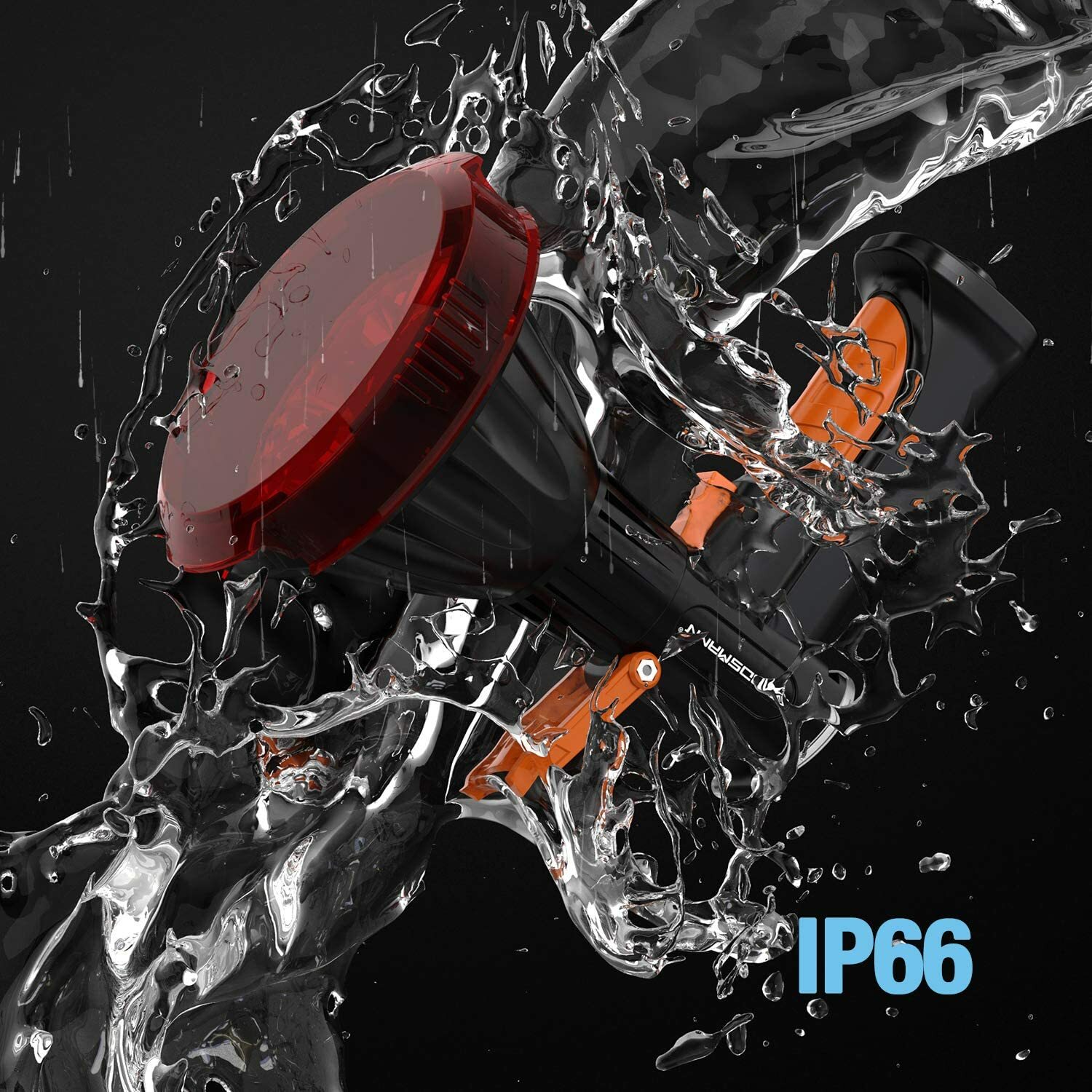 Rechargeable Spotlight Outdoor Handheld with Red Lens 4000 Lumen