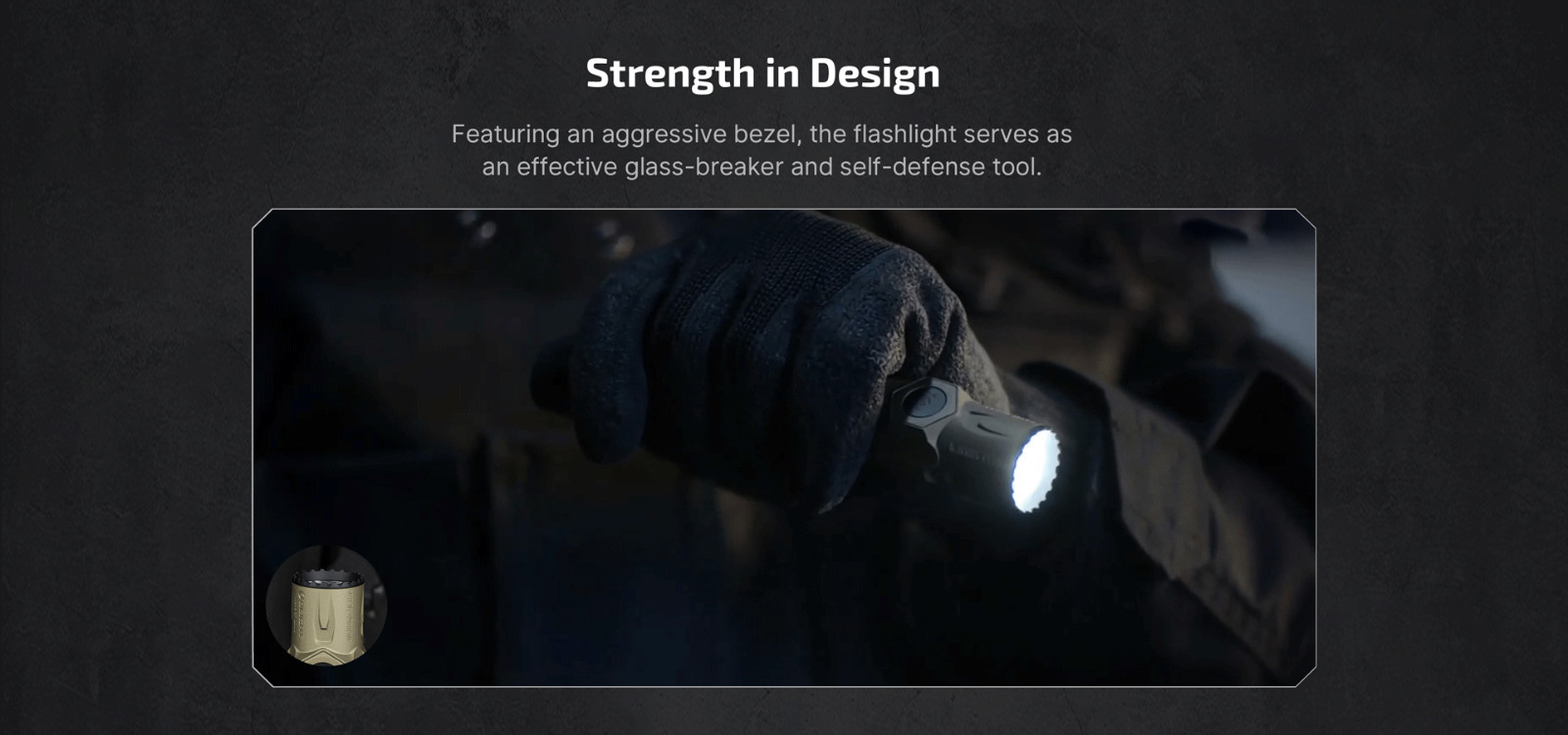 Olight Warrior Ultra 2500 Lumens Tactical Flashlight, OAL Material, 320 Meters
