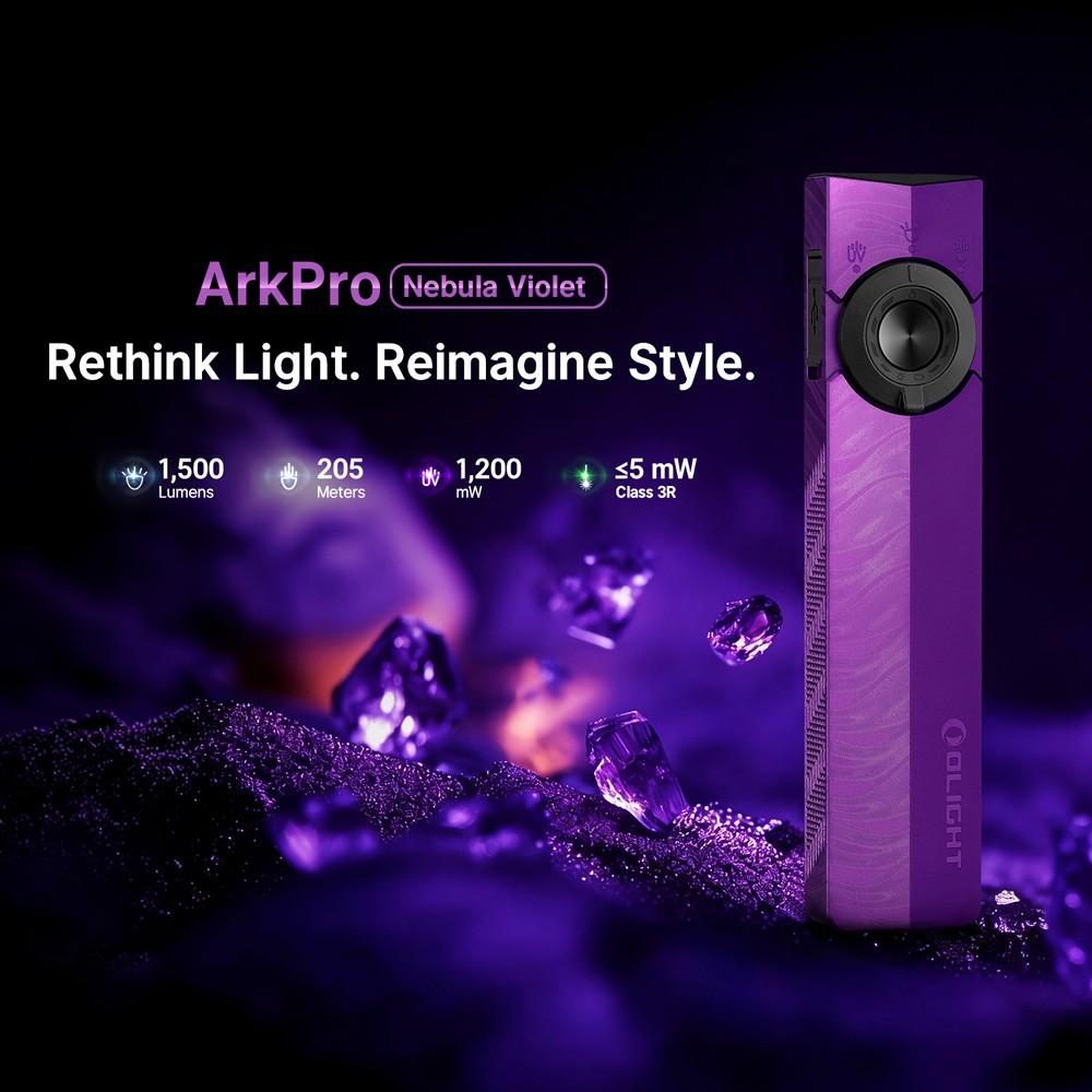 ArkPro EDC Flashlight Dual Charging 4 Light Modes Long Lasting Unibody LED New
