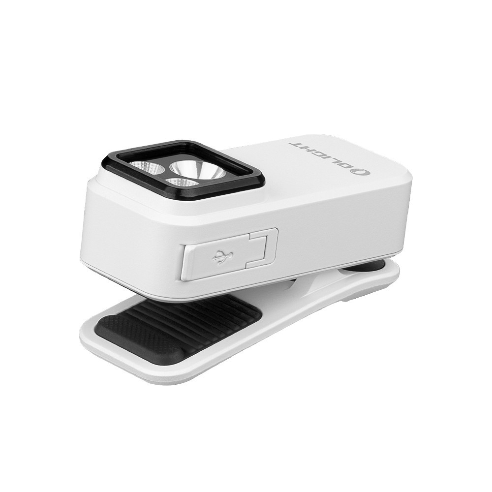 Olight Oclip Pro White Clip on Flashlight, Floodlight Spotlight/Red Light, 500Lu