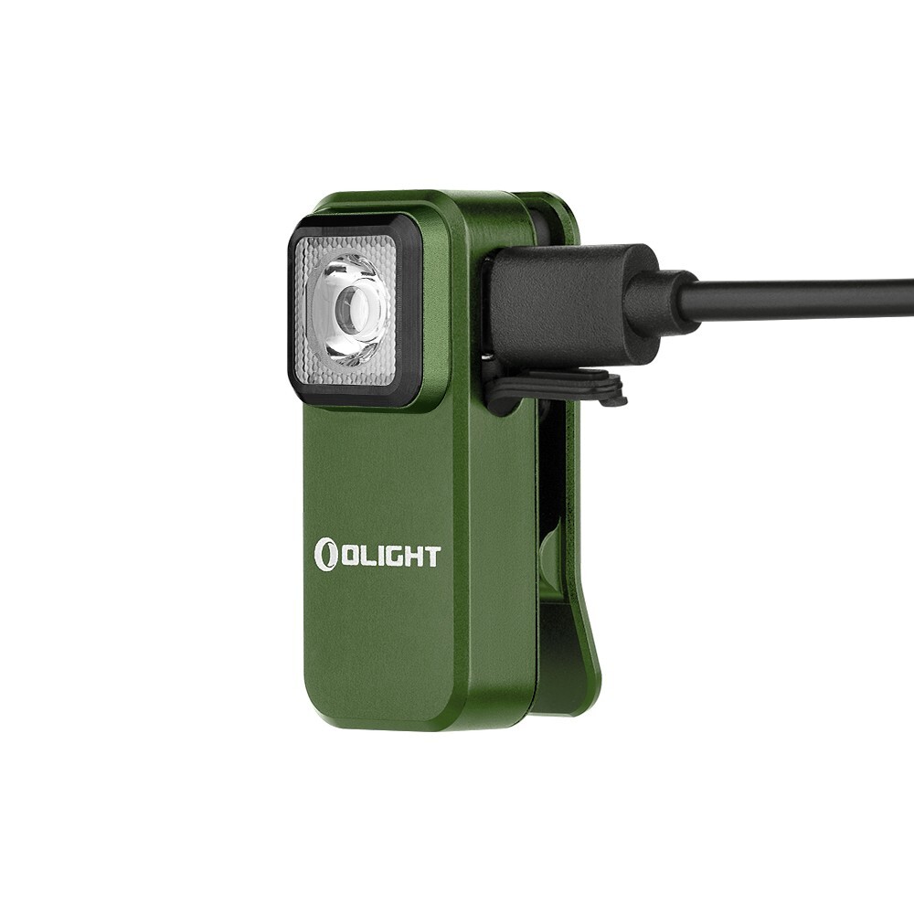 Olight Oclip Clip OD Green Light with White and Red Light, 300 Lumens, 70 Meters
